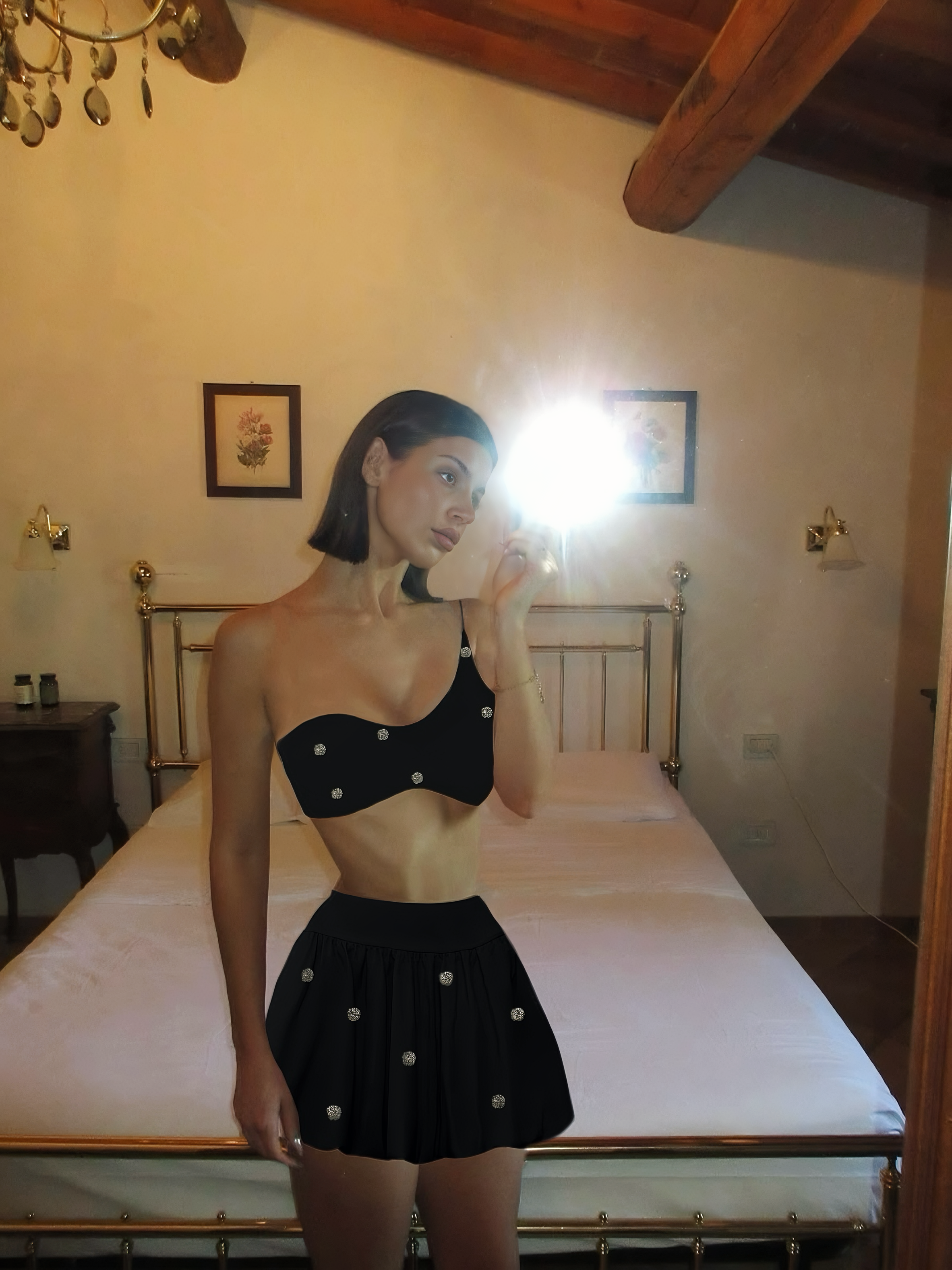 Silver Wave Sports Skirt
