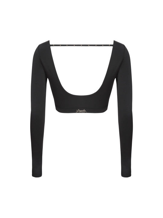 Cutaway Long Sleeve Crop Top