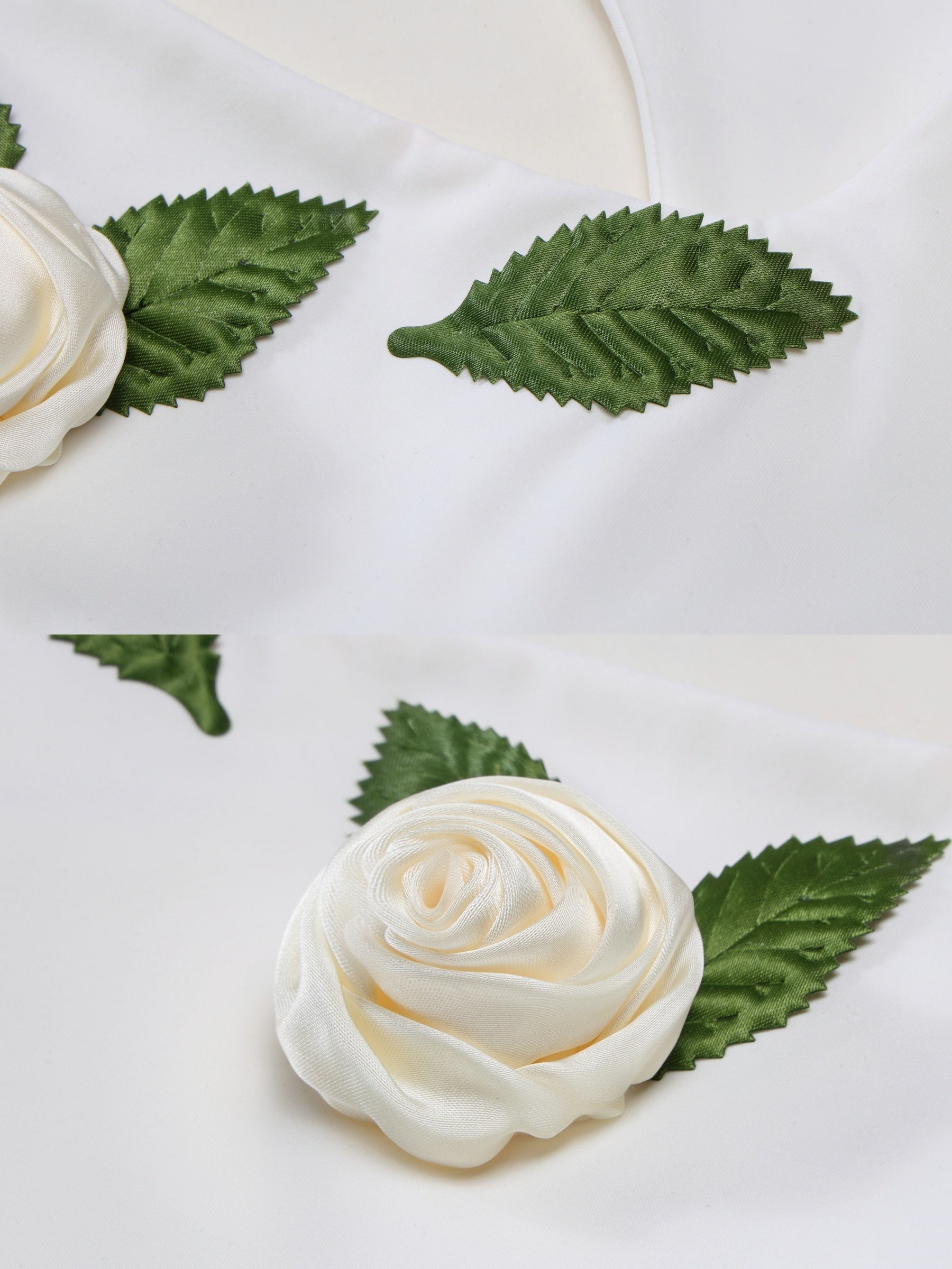 Green Leaf and Champagne Rose Sports Dress