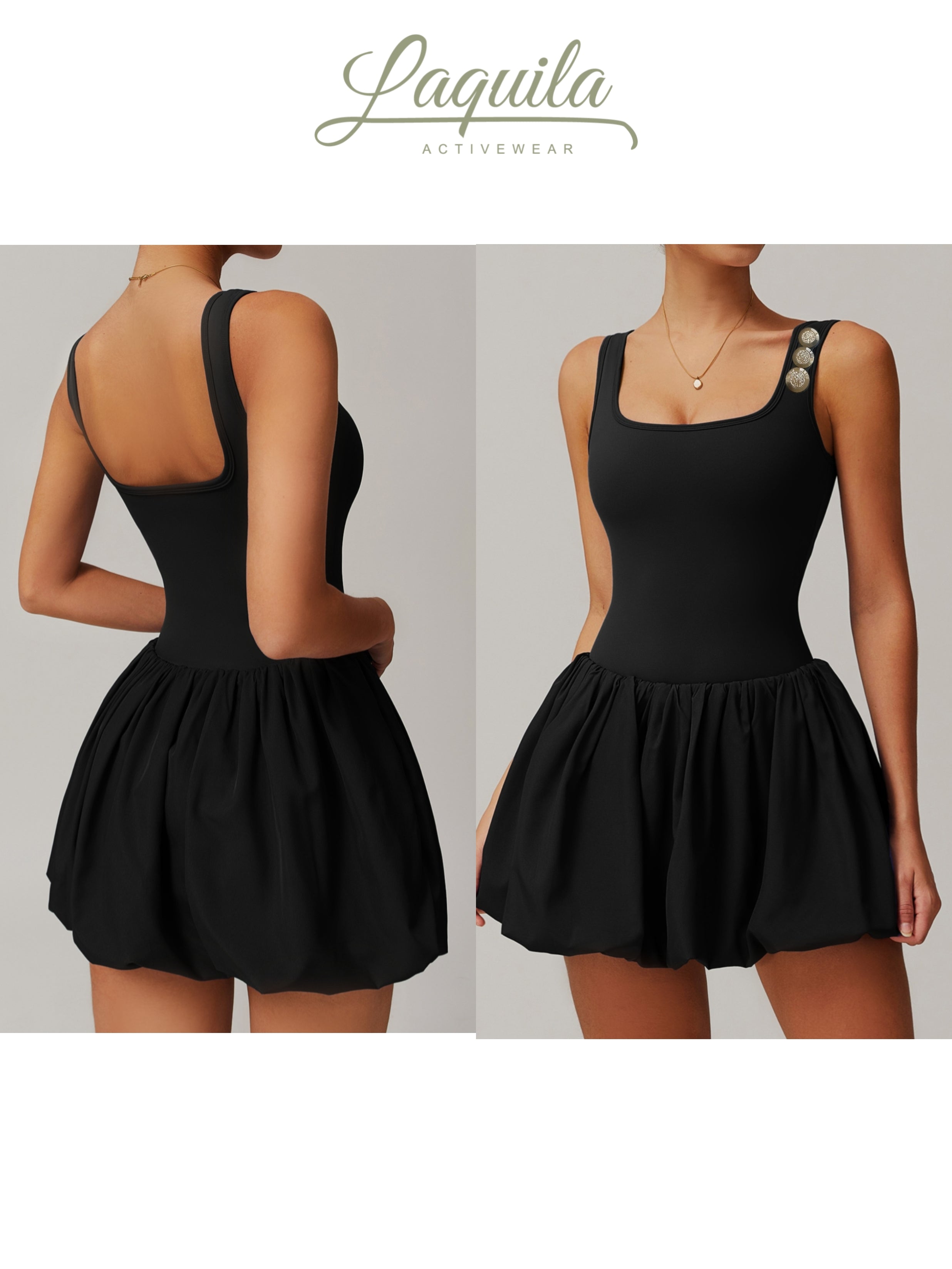 French-Embossed Button Sports Dress