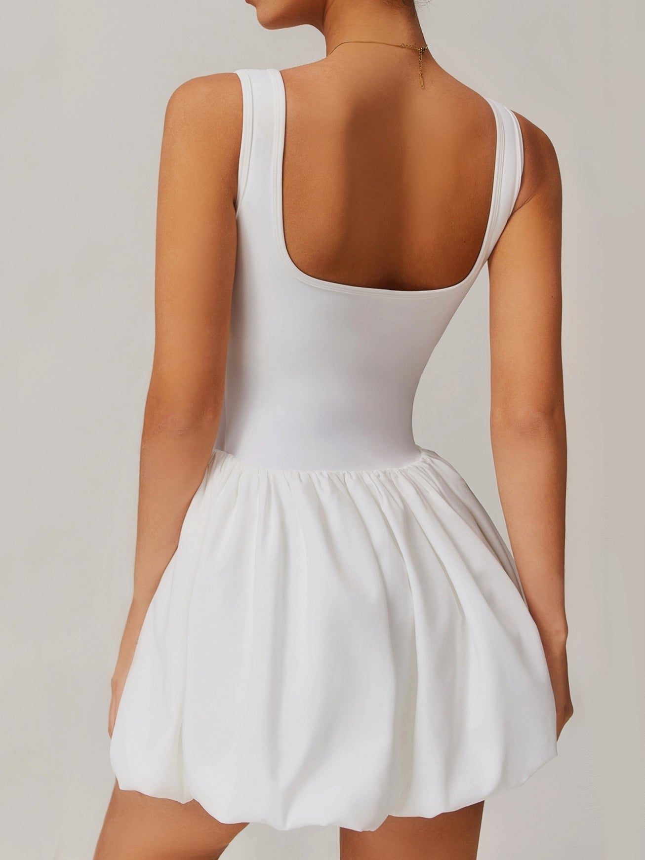 French-Embossed Button Sports Dress