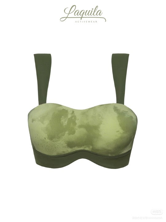 Spruce Green Ombre Sports Bra