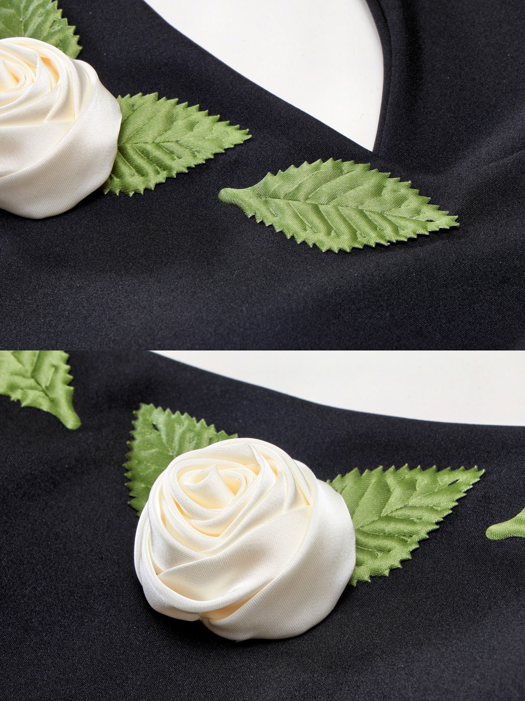 Green Leaf and Champagne Rose Sports Dress