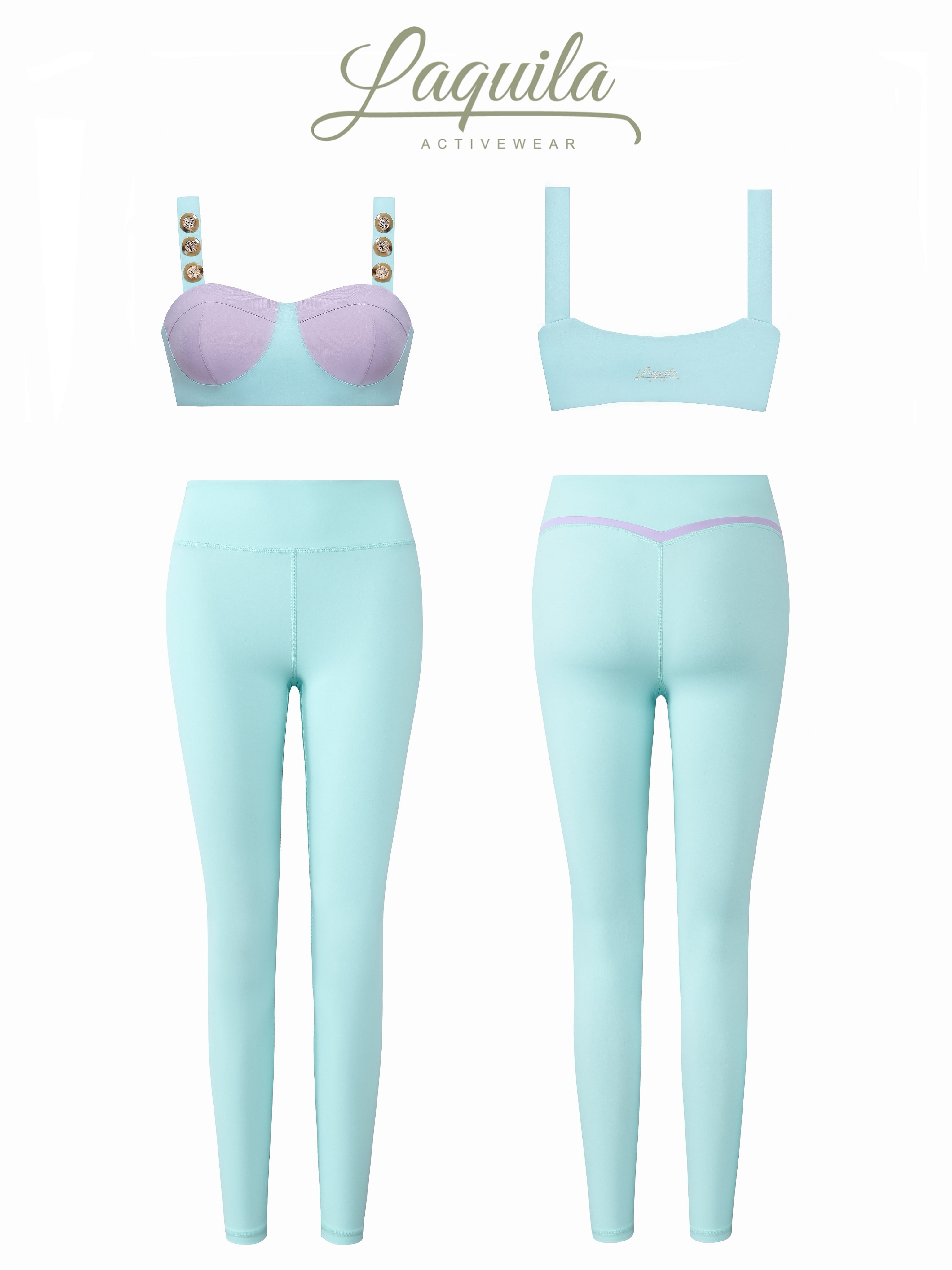 Monet Garden · Dreamy Blue-Purple Sports Bra
